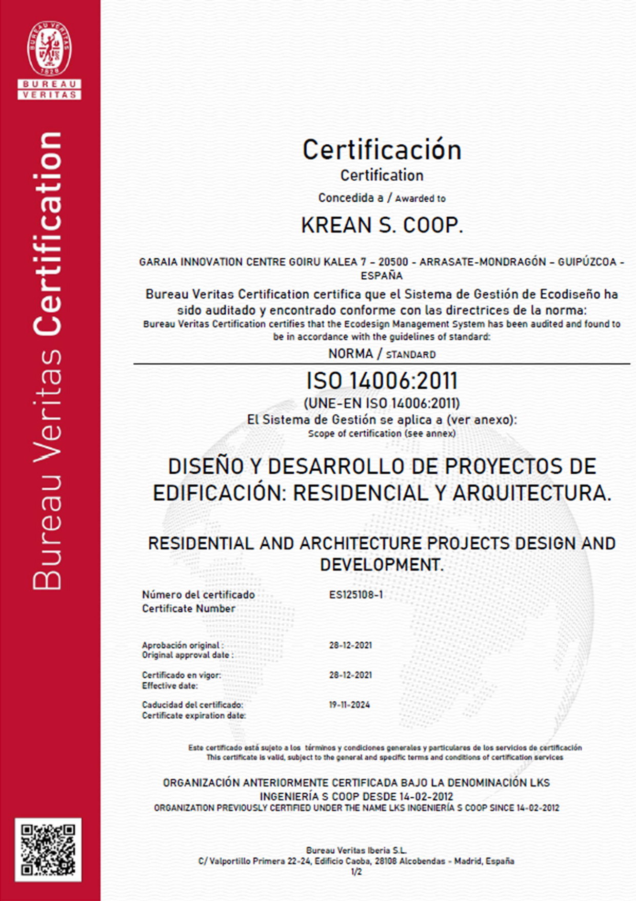 Certificado 14006