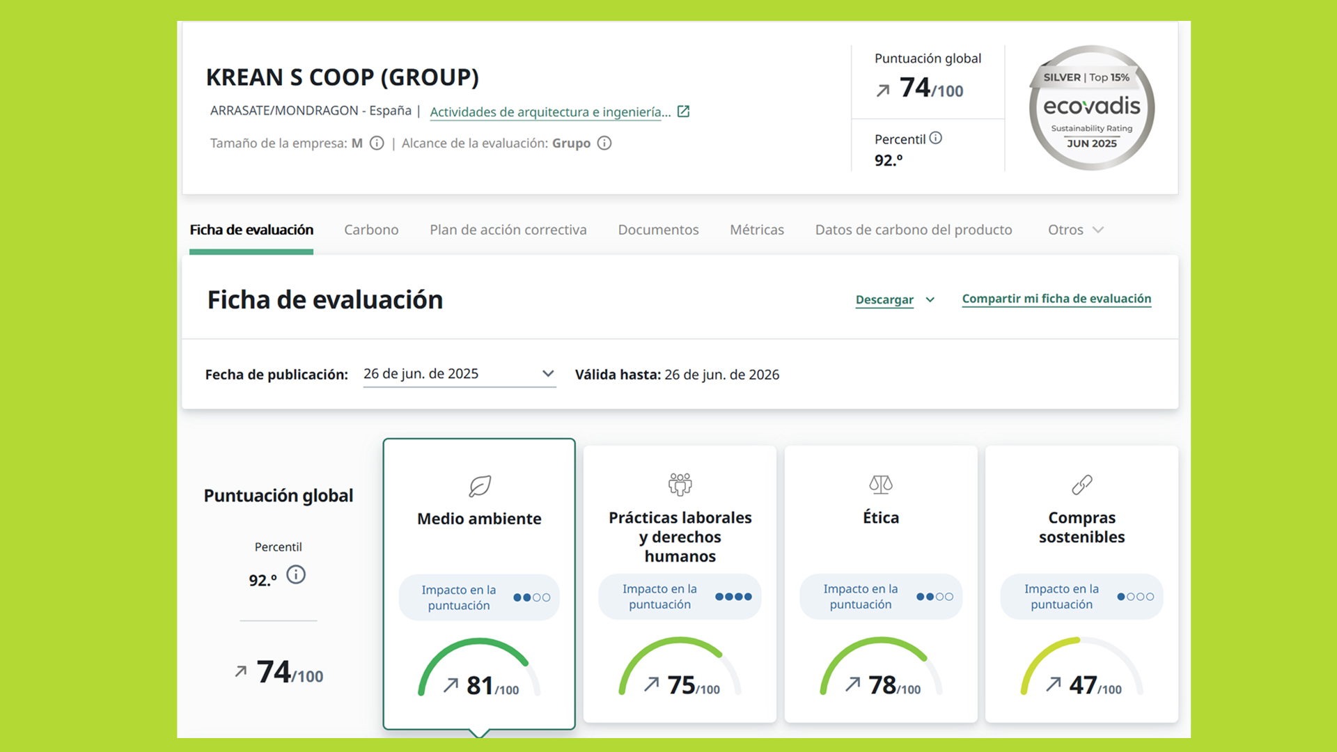 ECOVADIS 2025