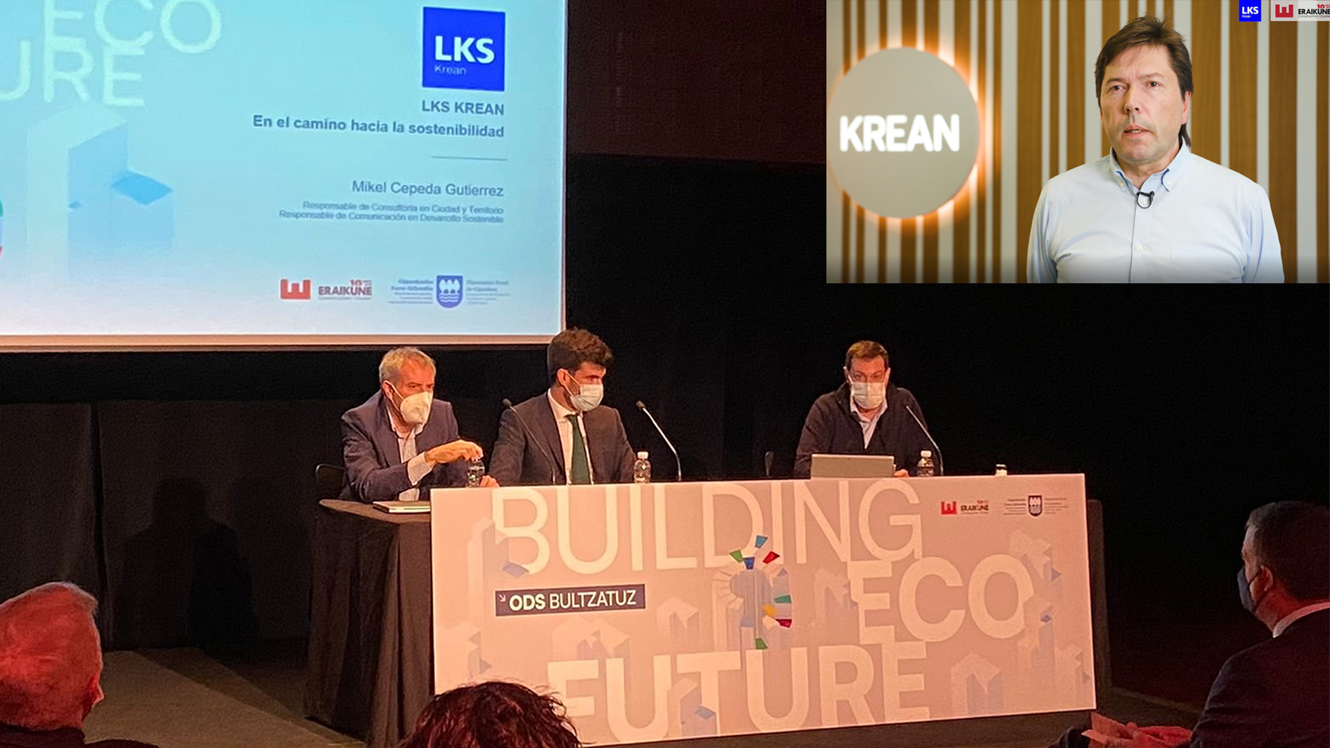 KREAN expone su compromiso con el desarrollo sostenible en la jornada Building Eco Future: ODS-Bultzatuz, promovida por ERAIKUNE. KREAN expone su compromiso con el desarrollo sostenible en la jornada Building Eco Future: ODS-Bultzatuz, promovida por ERAIKUNE.