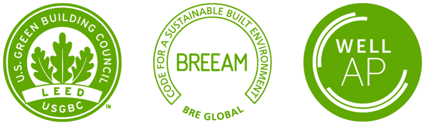 Certificamos LEED, BREEAM Y WELL
